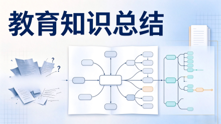 教育知识总结怎么做？从"学了很多记不住"到一张图讲清全章