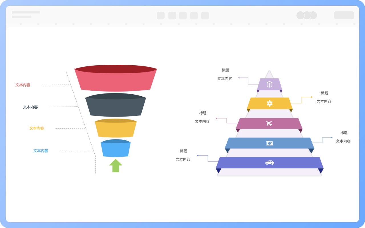 漏斗图与金字塔图的区别