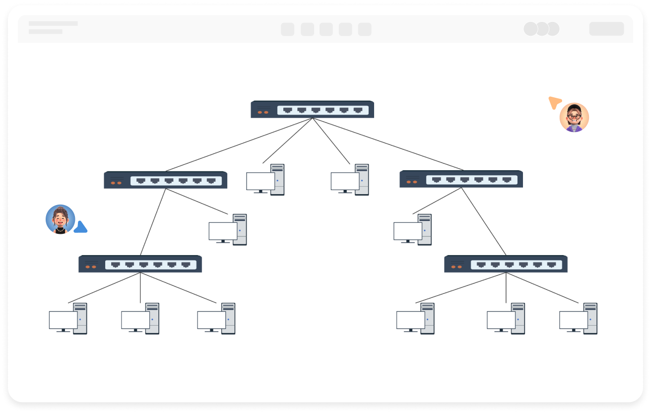Network Topology Diagram - Analysis of Tree Topology Structure