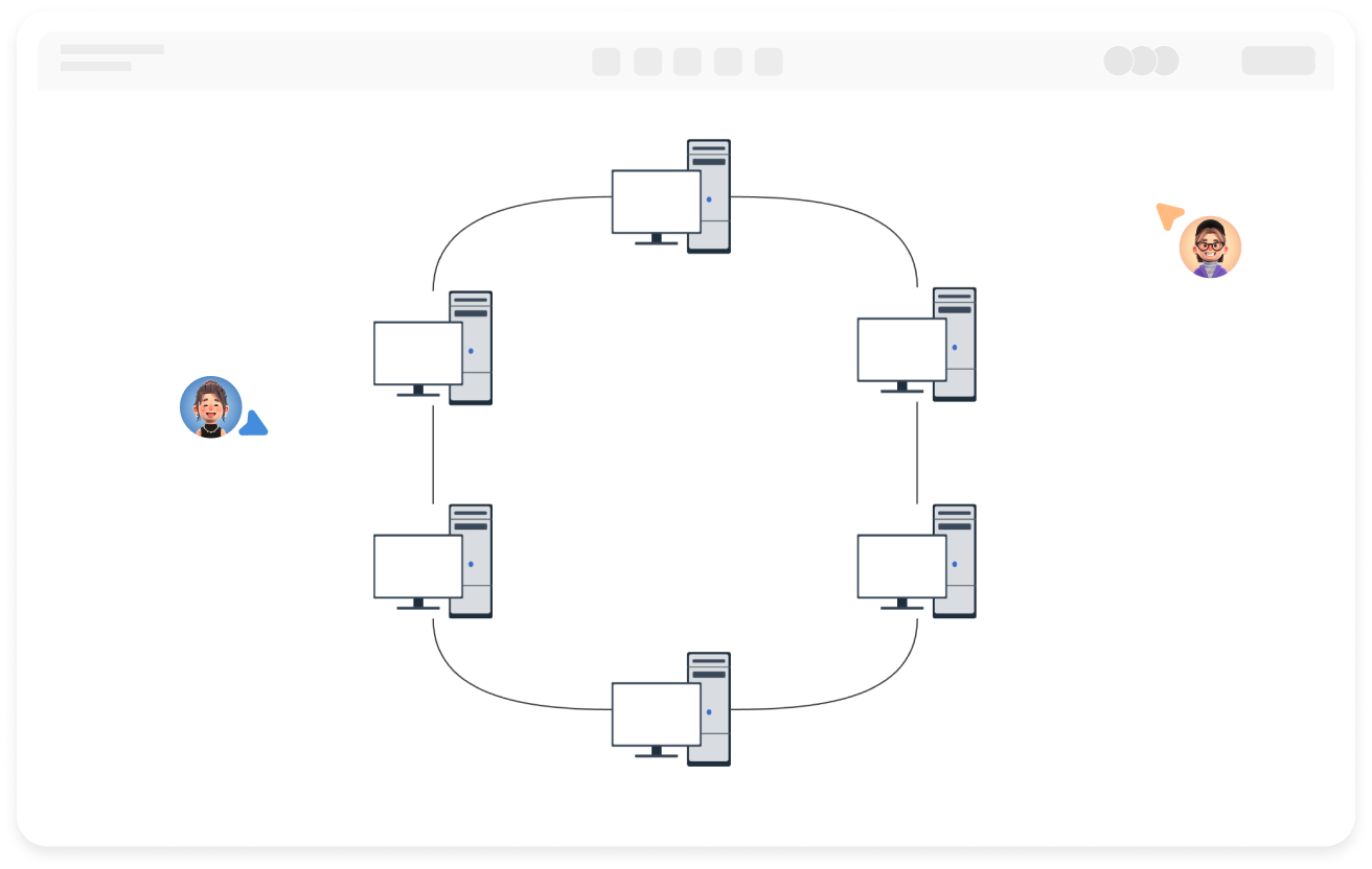 Network Topology Diagram - Analysis of Ring Topology Structure