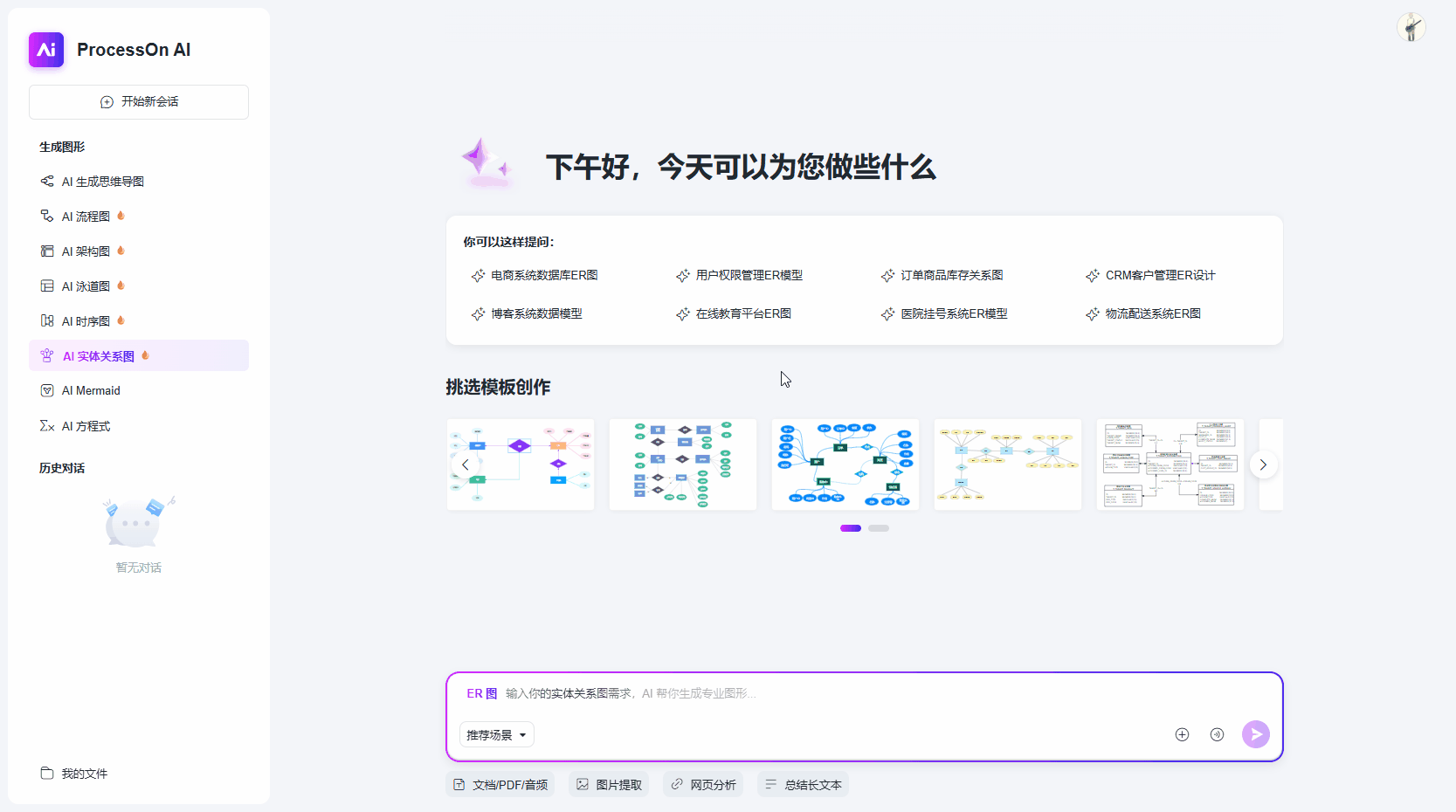 AI创建多种图形，支持连续对话调优